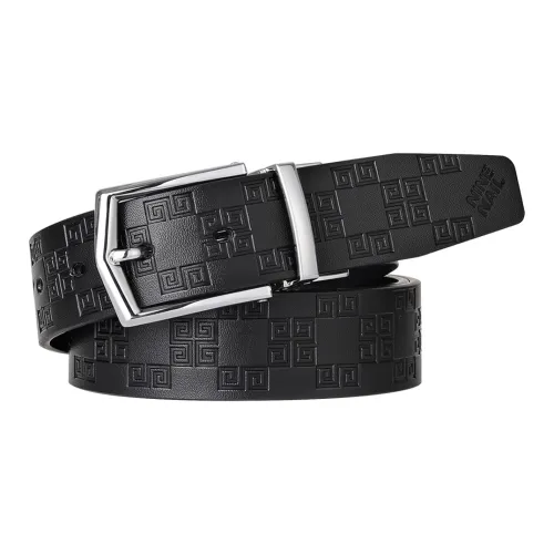 NINE NAIL Leather Belt Men