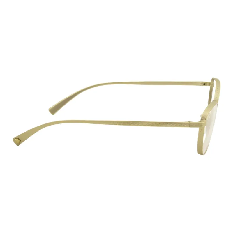 VERSACE - Irregular Shape Eyeglass Frames Women's Gold-2