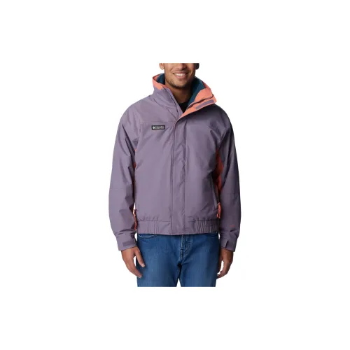 Columbia Windbreaker Jackets Men Purple