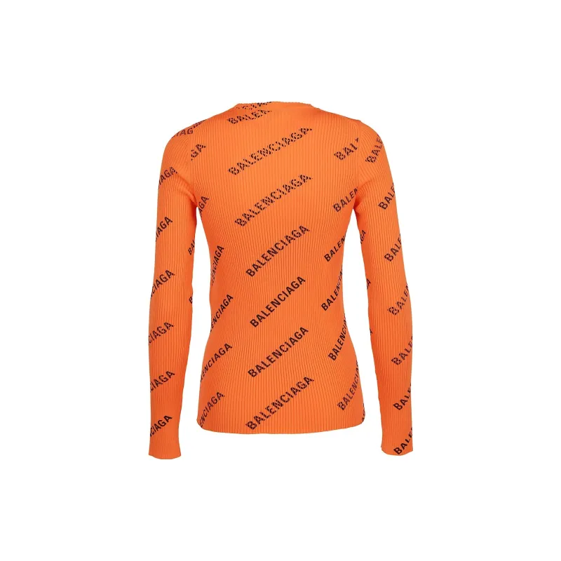 Balenciaga T Shirt Regular Fit Women's Orange-1
