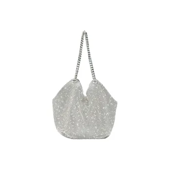 ZARA Aluminum Handbag Shoulder Bag Women's Silver