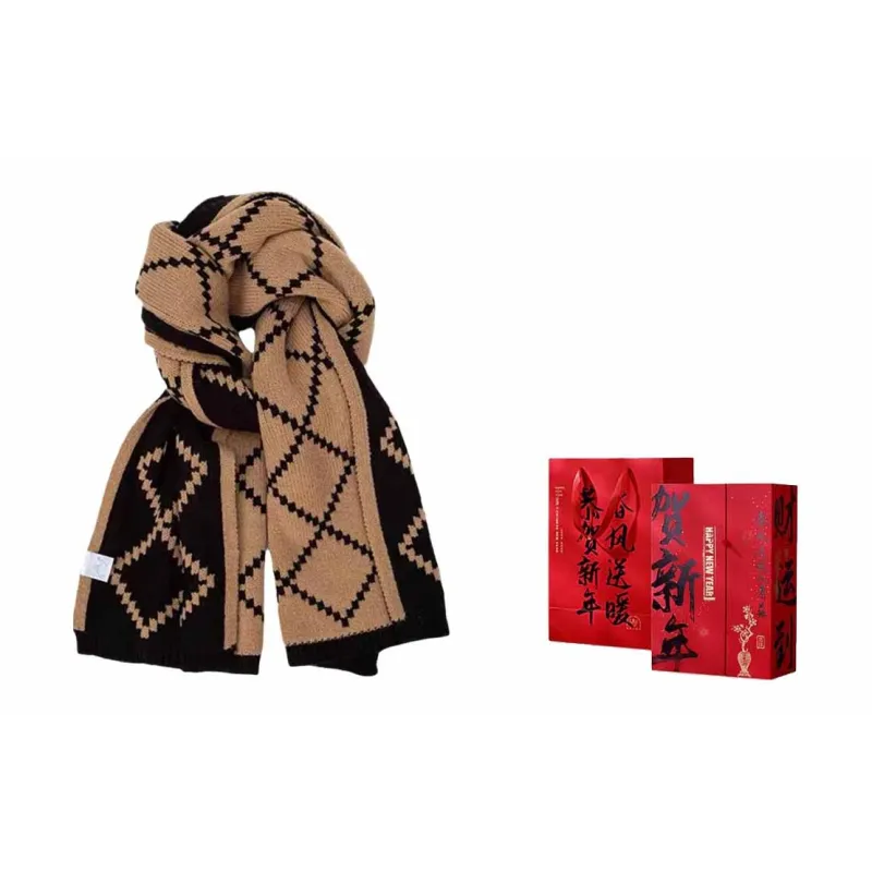 US8ACC Faux Cashmere Knit Scarves Women's-10