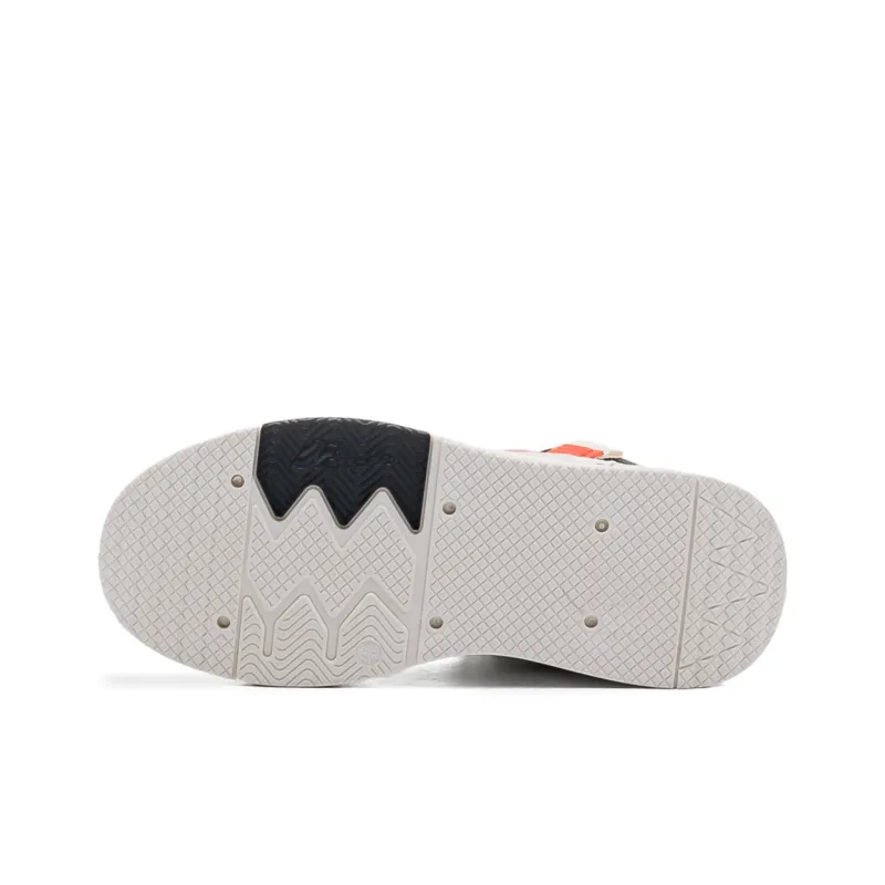 WARRIOR Wing Series Skateboard Shoes Unisex High Top Black, Orange-4