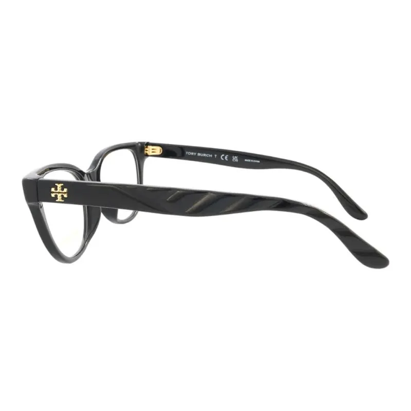 TORY BURCH Acetate Cat Eye Eyeglass Frames Women's Black-2