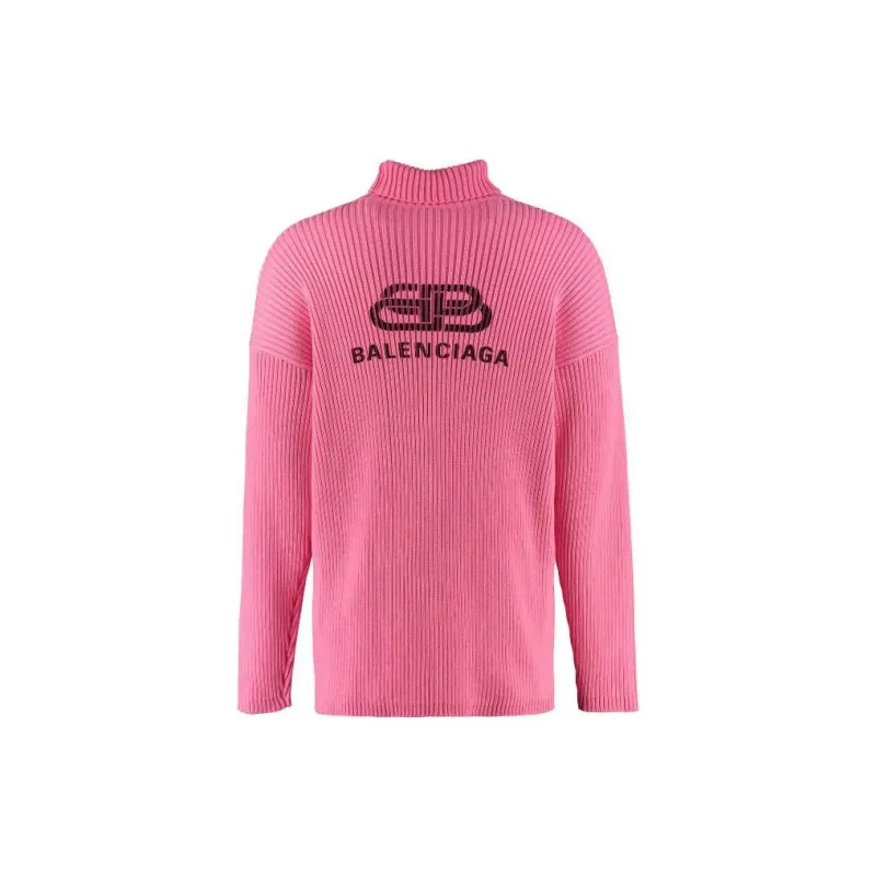 Balenciaga FW23 Sweater Loose Fit Style Men's Pink-1
