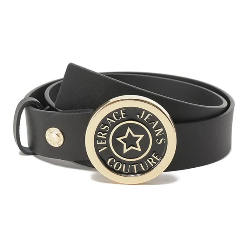 VERSACE JEANS COUTURE Trimmable Cow Leather Belts Women's 3.5cm-0