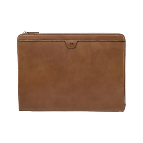 CL LUBOTING Empire Calfskin Clutch Men's Brown