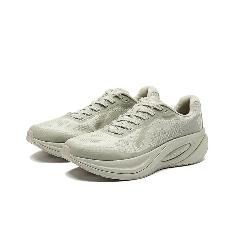 QIAODAN Boundaryless Pro Cushioning Wear Resistant Low Top Running Shoes Men's Gray-2