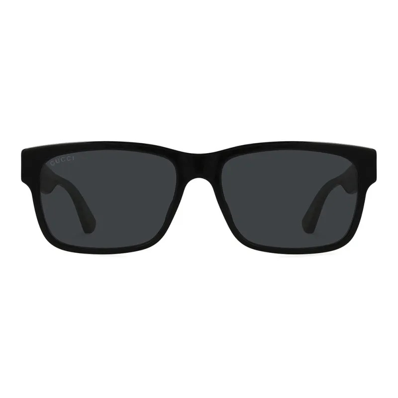 GUCCI Acetate Square Sunglasses Unisex Black-0