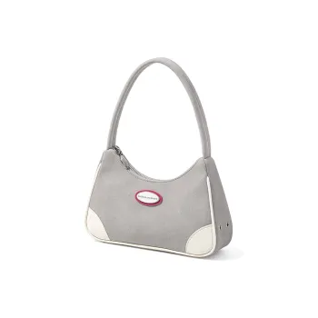LIVEBOX EN DIRECT PU Shoulder Bag Medium Size Women's Gray