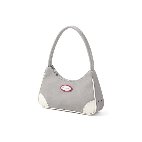 LIVEBOX EN DIRECT PU Shoulder Bag Medium Size Women's Gray