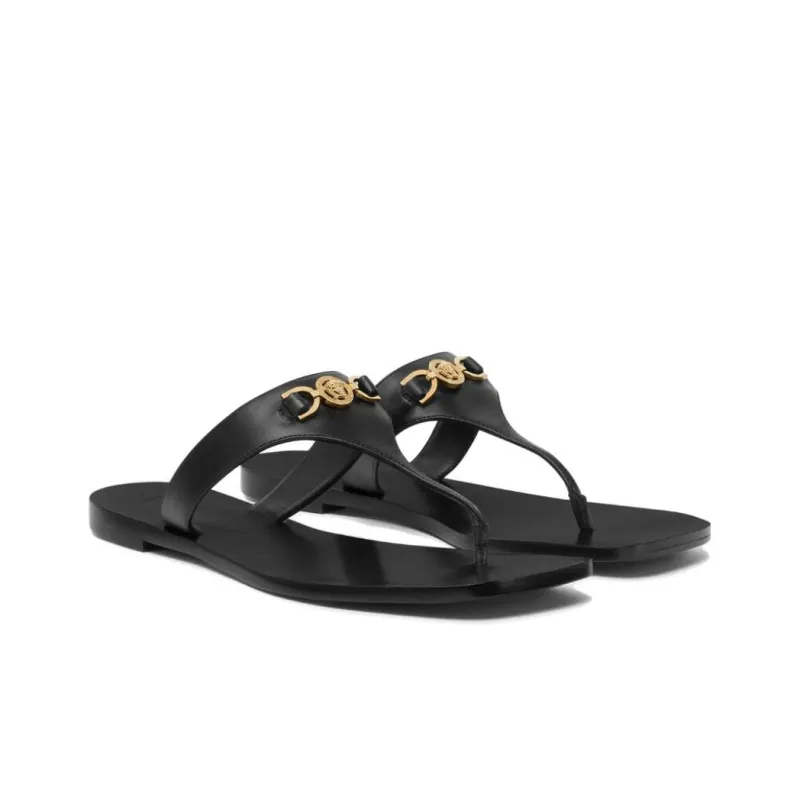 VERSACE Medusa Head Leather Sandals-2