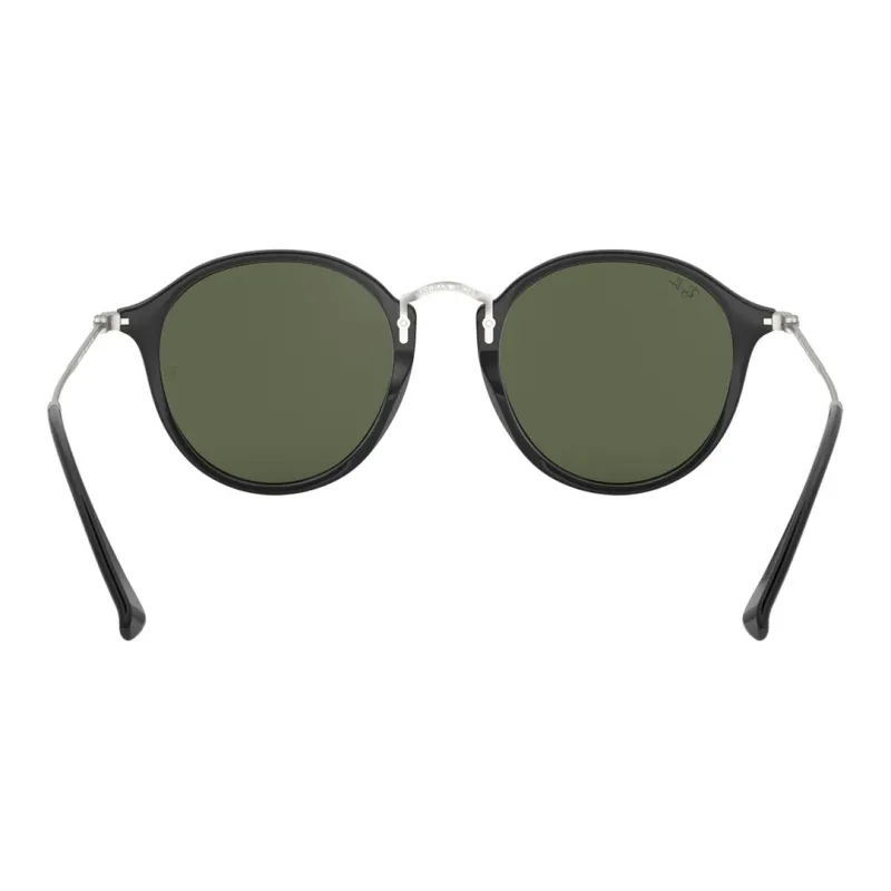 RayBan Metal Round Sunglasses Unisex Black-2