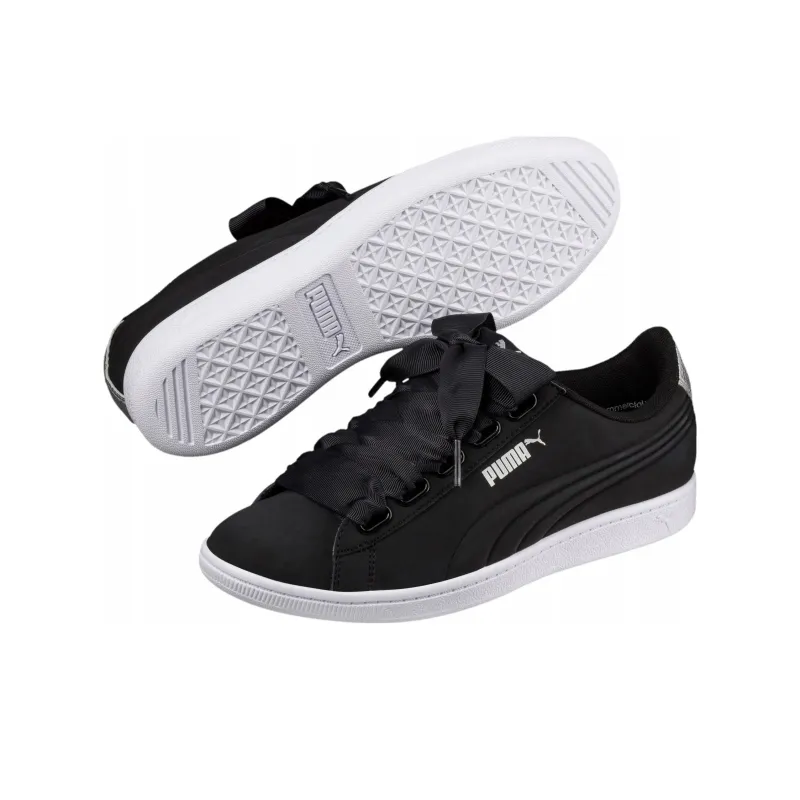 PUMA Vikky Ribbon Vt 'Black Silver' Women's-3