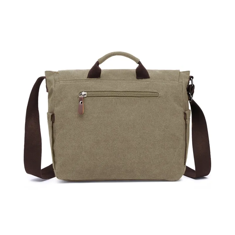 Slazenger Canvas Messenger Bag Camera Bag Canvas Bag Handbag Regular Unisex Multicolor-14