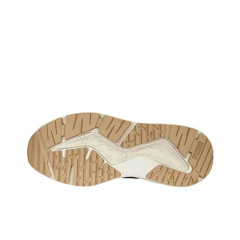 PUMA Trc Mira Tech Cushioning And Breathable Low Top Running Shoes Women's Brown White-4