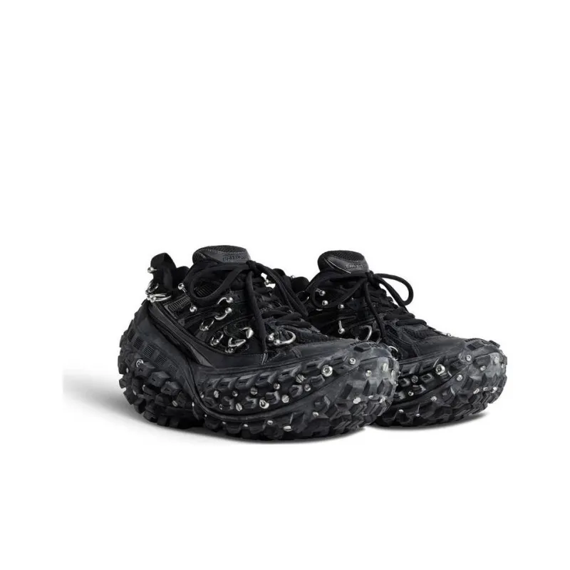 Balenciaga Defender Low Top Casual Shoes Women's Black-2