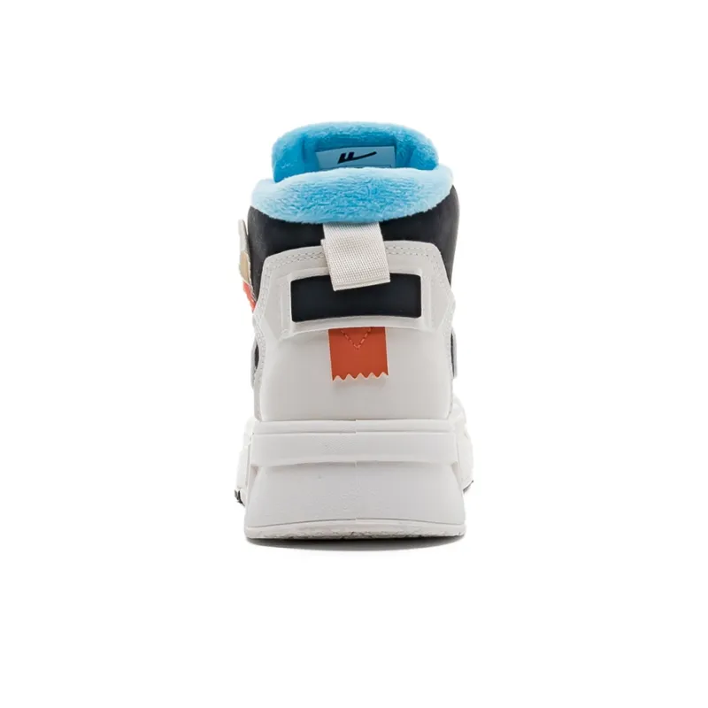 WARRIOR Wing Series Skateboard Shoes Unisex High Top Black, Orange-3