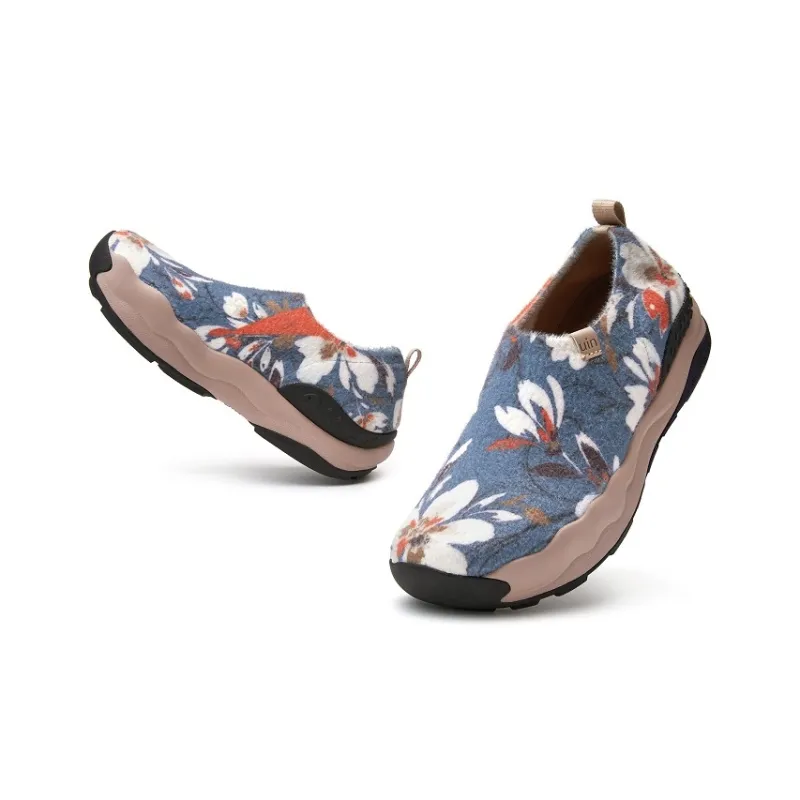 U.IN Painted Travel Shoes Toledo 11 Floral Collection Casual Shoes Unisex-9