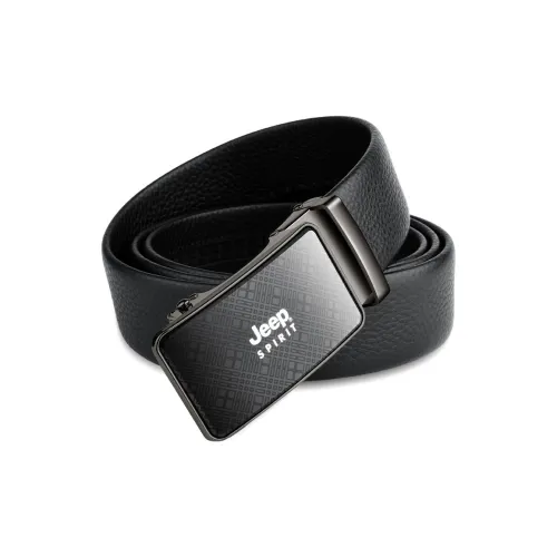 JEEP SPIRIT Youth Business Automatic Buckle Leather Belts Men's Width  3.5cm