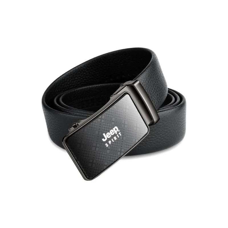 JEEP SPIRIT Youth Business Automatic Buckle Leather Belts Men's Width  3.5cm-0