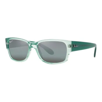 RayBan Rectangle frame Mirrored lens Sunglasses