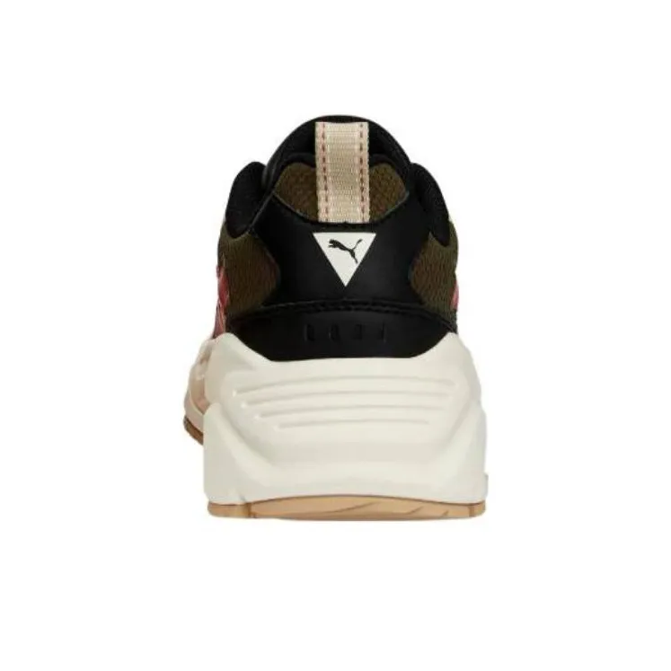 PUMA Trc Mira Tech Cushioning And Breathable Low Top Running Shoes Women's Brown White-3