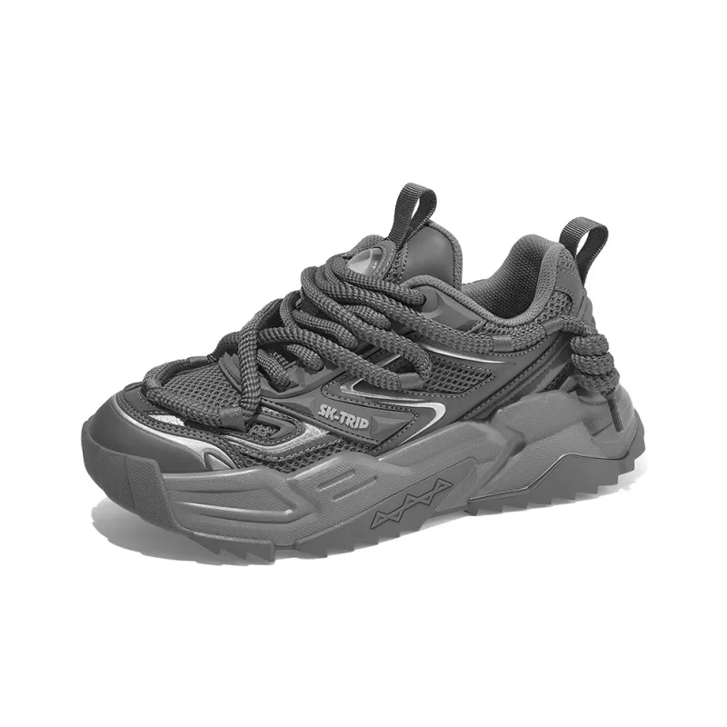 SK.TRIP Wear-Resistant Height Increasing Low-Top Chunky Sneakers Unisex Box Limited Edition-2