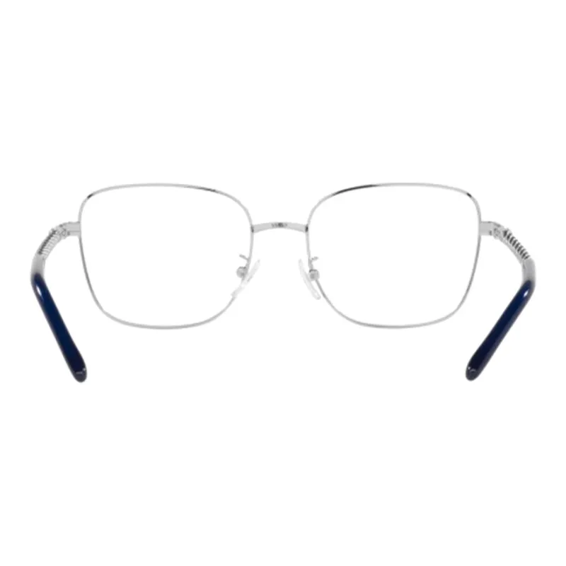 TORY BURCH Metal Square Eyeglass Frames Women's Silver-2
