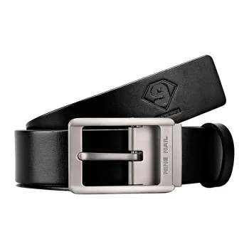 NINE NAIL Leather Belts Men