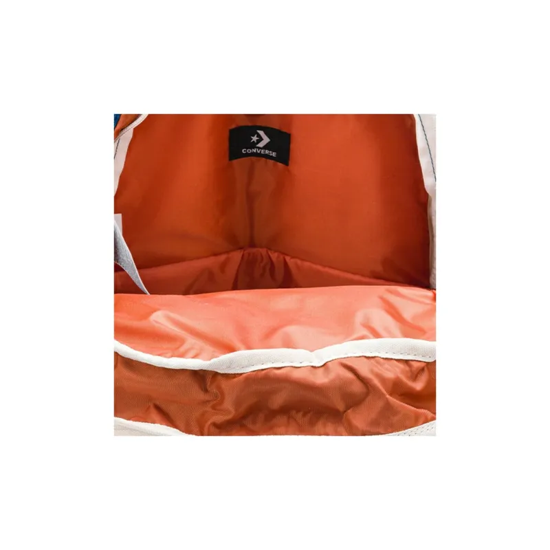 Converse Polyester Backpack Regular Unisex Blue Orange Multicolor-4