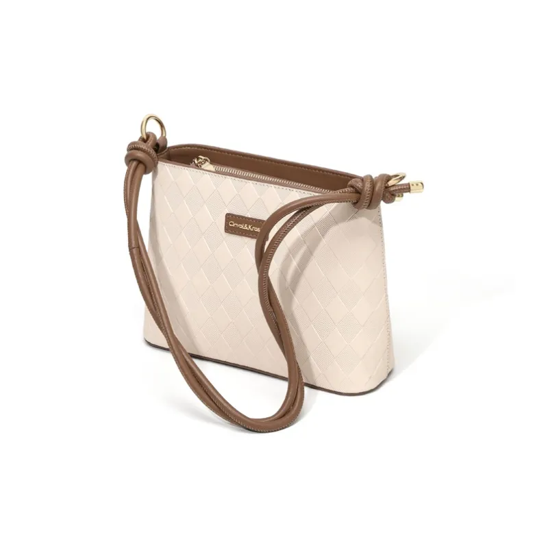 Simvay Clos Cow Leather With Synthetic Leather Shoulder Bag Handbag Tote Bucket Bag Small Size Women's-2