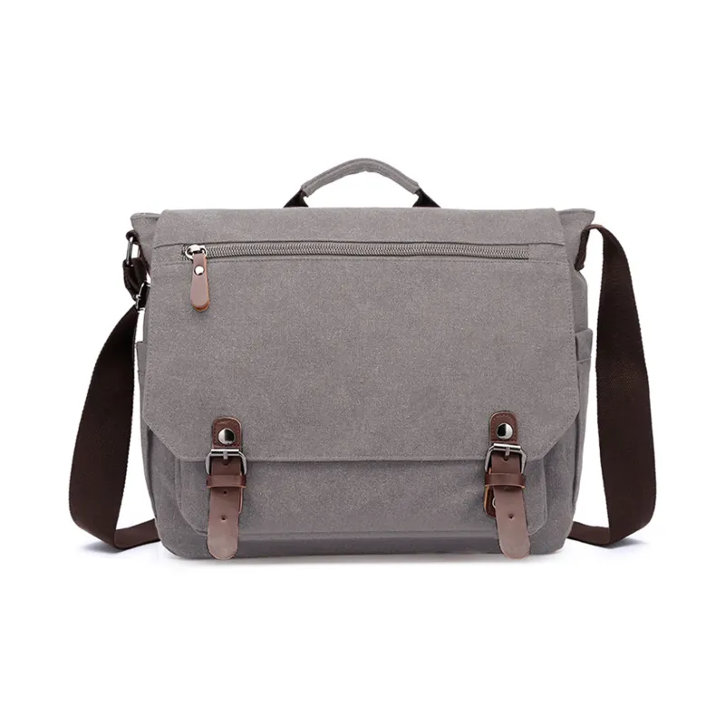 Slazenger Canvas Messenger Bag Camera Bag Canvas Bag Handbag Regular Unisex Multicolor-5