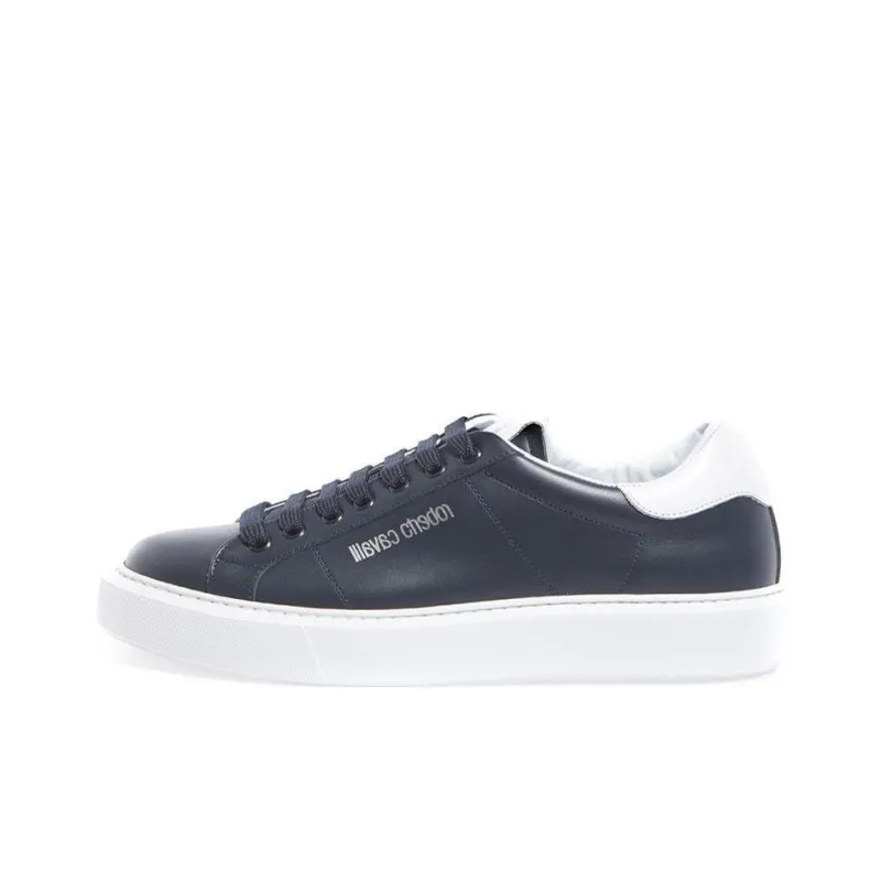 Roberto Cavalli Low-Top Skateboard Shoes Men's Blue-0