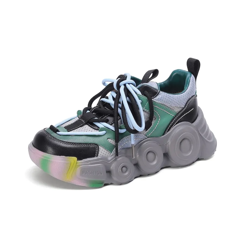 PIERCE GENTRY Low-Top Chunky Sneakers Women's-8