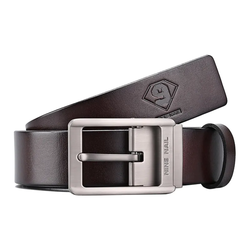 NINE NAIL Leather Belts Men-4