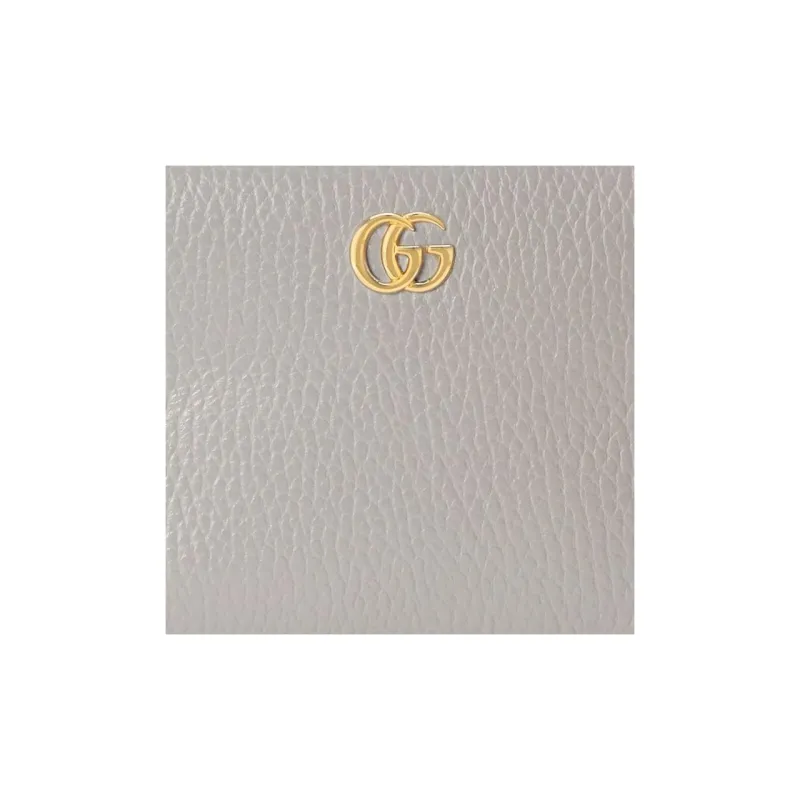 GUCCI GG Marmont Leather Crossbody Bag Shoulder Bag Women's Gray-8
