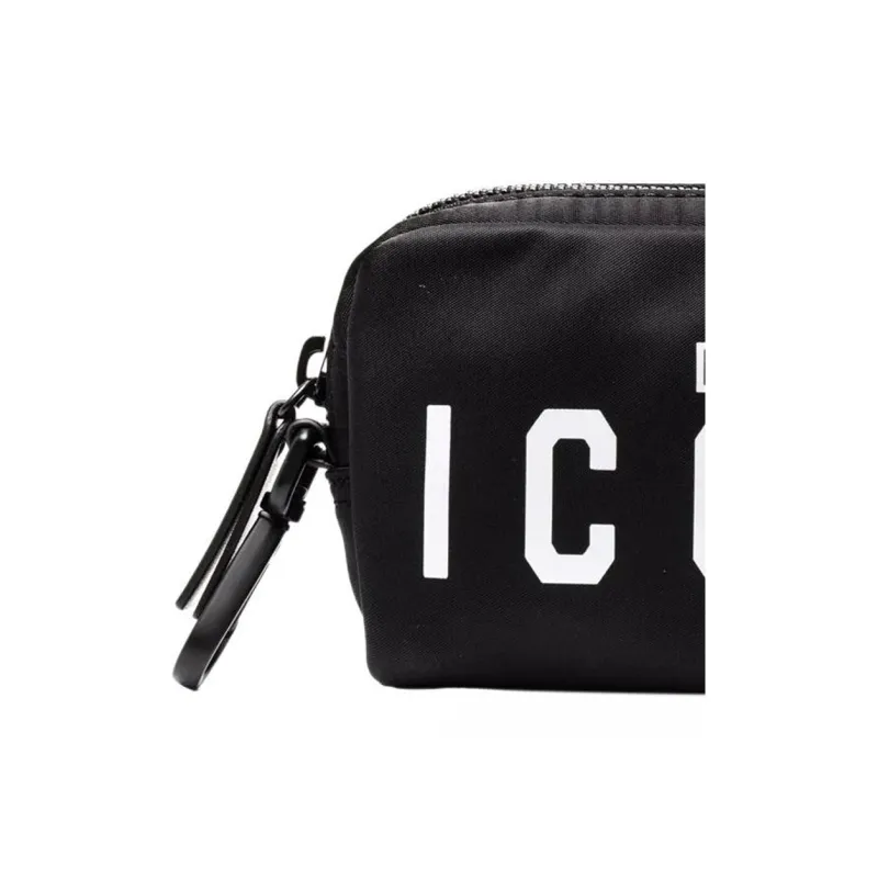 DSQUARED 2 Logo Printed Zipped Make Up Bag-2