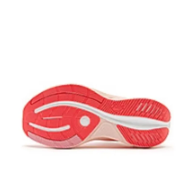 QIAODAN Cushioning Wear Resistant Low Top Sprint Running Shoes Men's Pink-4
