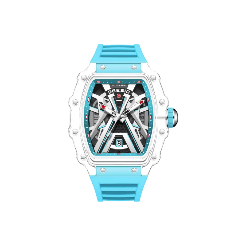 DEESIO Guardians Of The Galaxy Collection Automatic Mechanical Movement Rubber Strap Watch Men's Watches Black Dial-6
