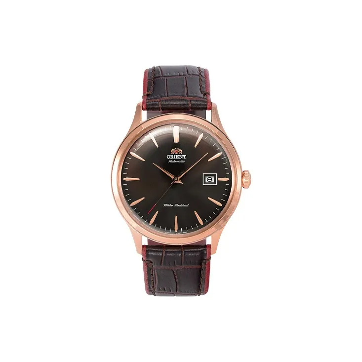 ORIENT Automatic Mechanical Movement Leather Strap Watch 41.5*49mm Men's Watches Coffee Watch Dial FAC08001T0-0