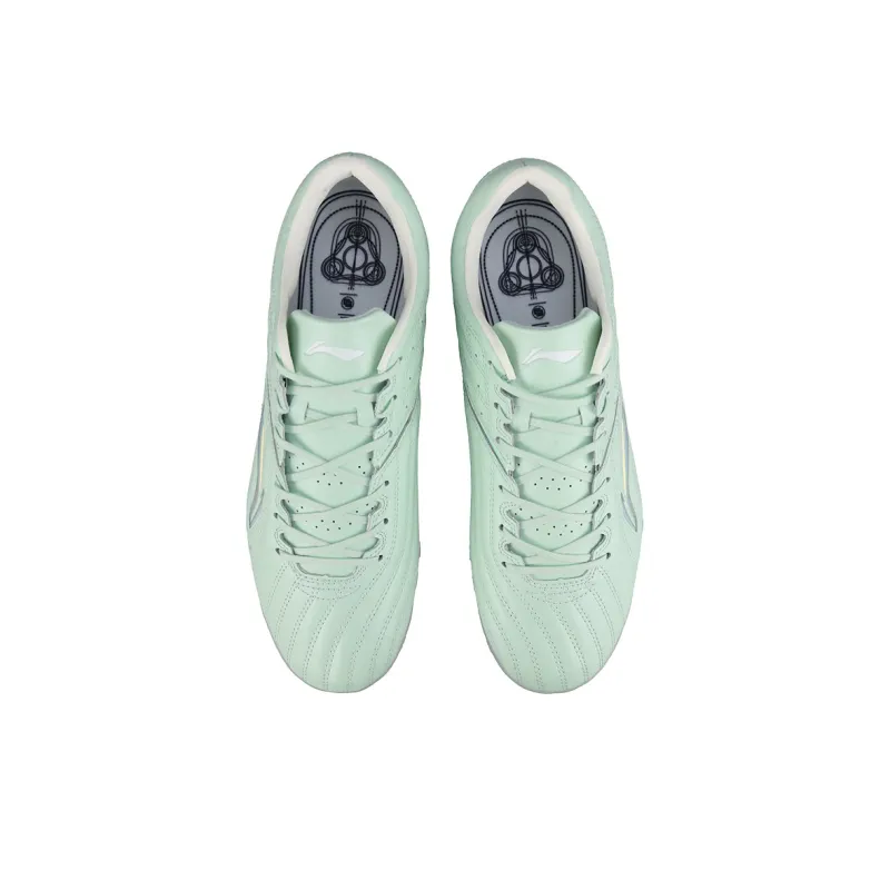 LiNing TF Rubber Broken Studs Artificial Ground Cushioning Soccer Shoes Men's Aqua Green-3