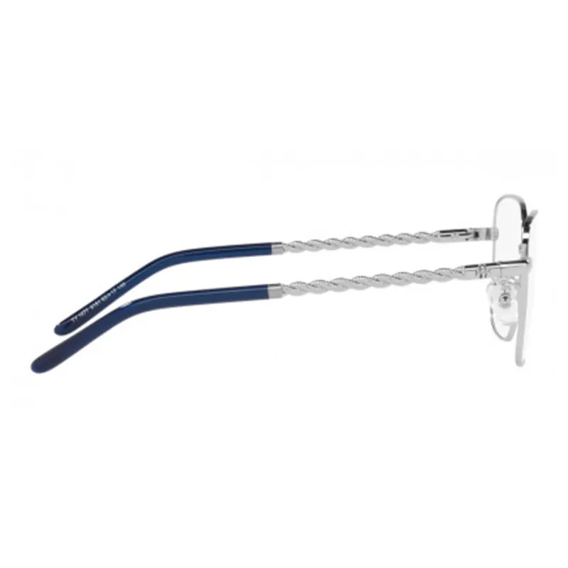 TORY BURCH Metal Square Eyeglass Frames Women's Silver-4
