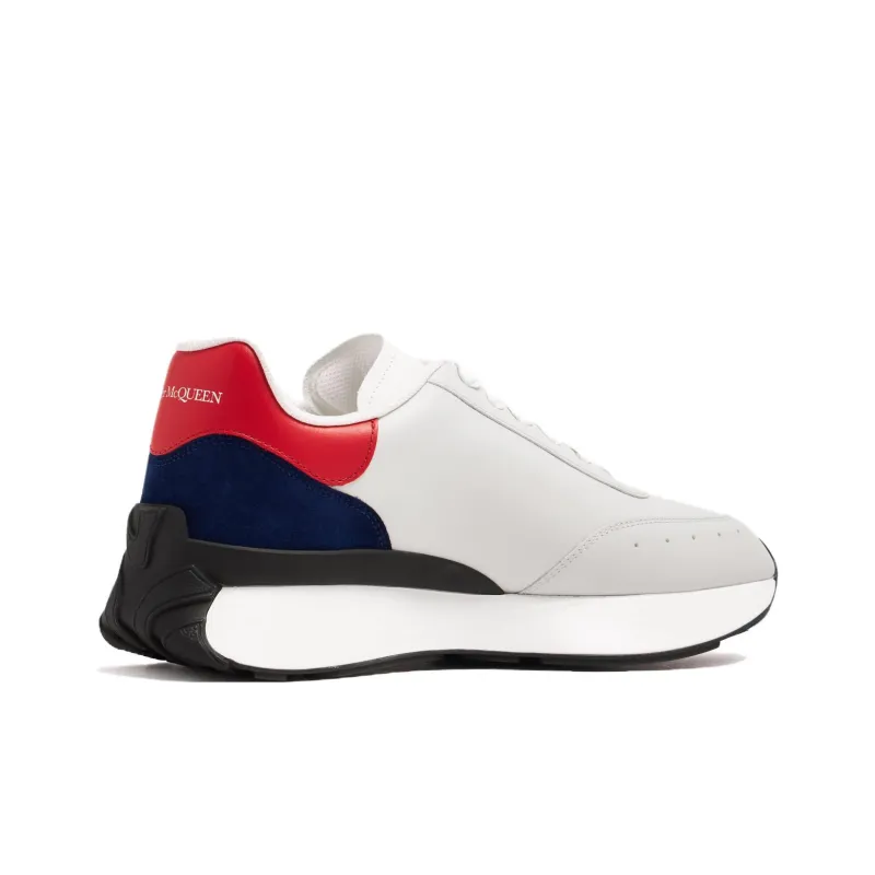 Alexander McQueen Sprint Runner Sneakers 'White Black Red'-3