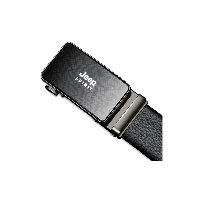 JEEP SPIRIT Youth Business Automatic Buckle Leather Belts Men's Width  3.5cm-3