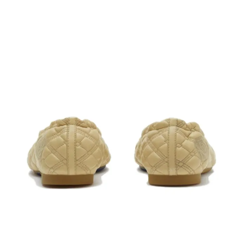 Burberry Quilted Leather Ballerina Shoes-2