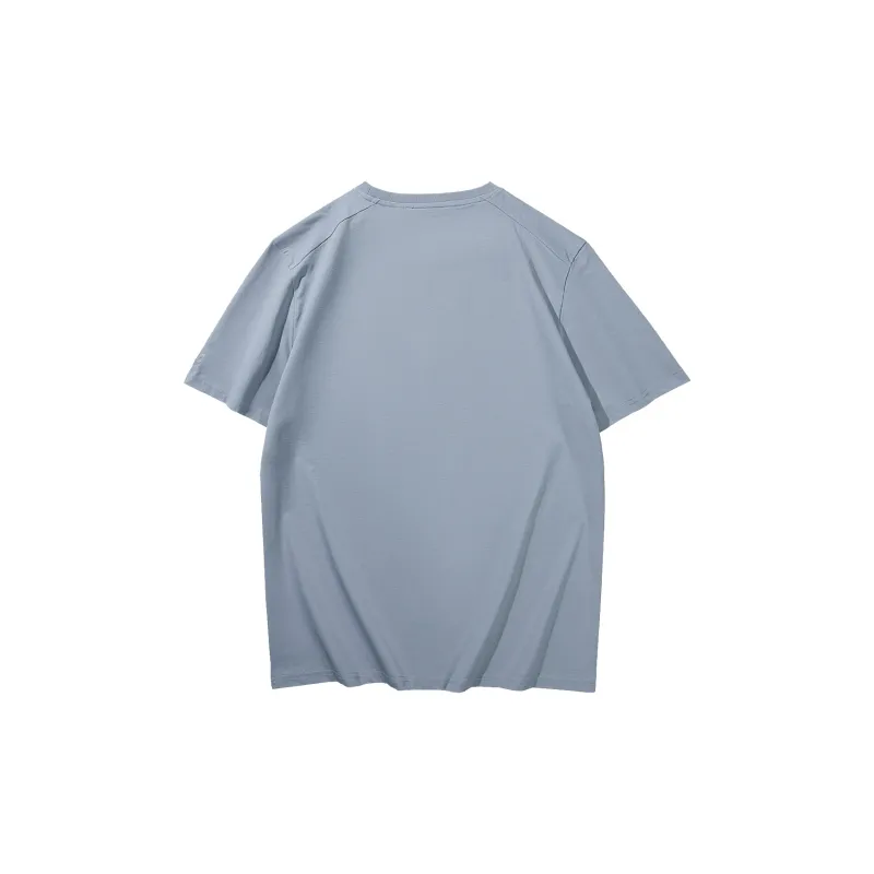 HLA T Shirts Men Moisture Wicking, UV Protection 40, Antibacterial 3A, Blue Gray E7-1