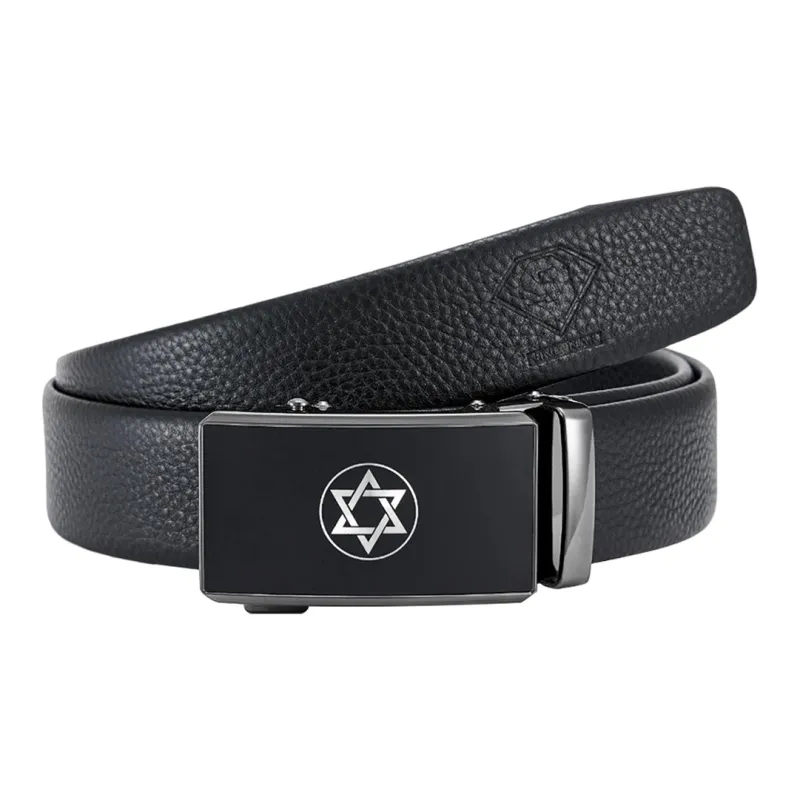 NINE NAIL Leather Belts Men-0