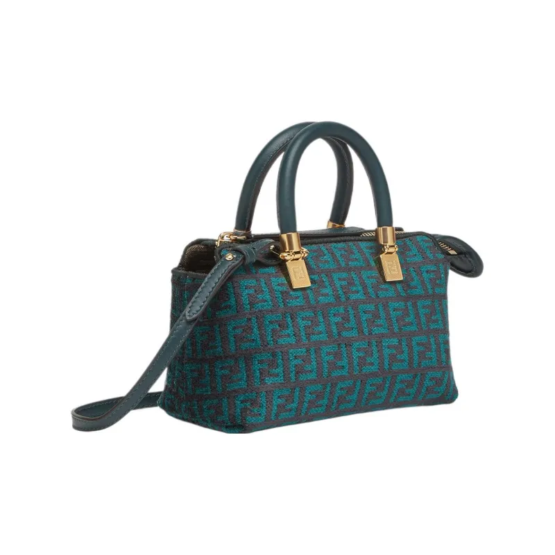 FENDI By The Way Series Viscose Boston Bag, One Shoulder, Crossbody, Portable Mini Women's Multicolor-1