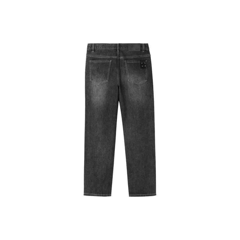 HLA Jeans Men Black Denim Gradient Dark 01-1